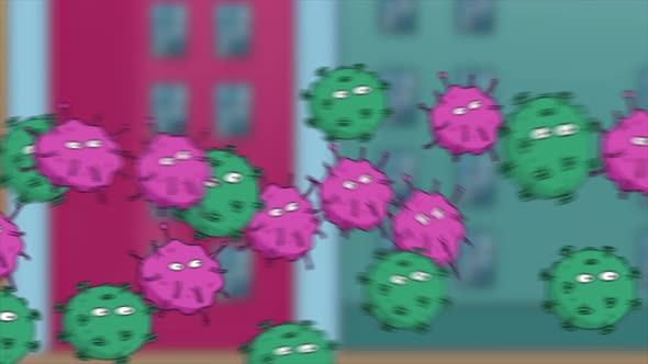 Flu Virus Helps Covid Virus For Attack 4K alt