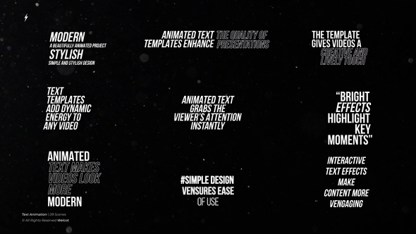 Text Animation 6.0 | After Effects Titles template preview