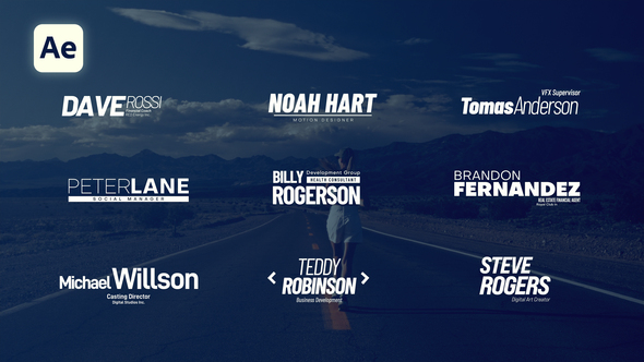 Modern Titles Elements template preview