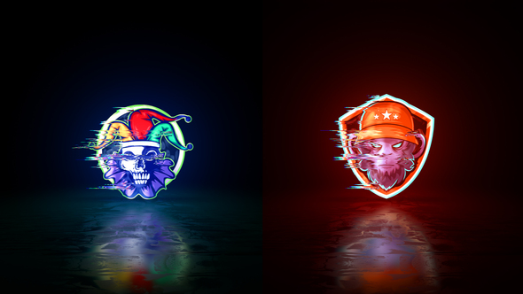 Glitch Logo Logo Stings template preview