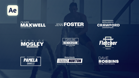 Sport Lower Thirds Elements template preview