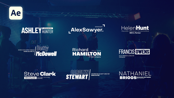 Lower Thirds Titles template preview