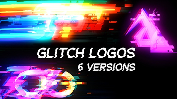 Glitch Logos Logo Stings template preview
