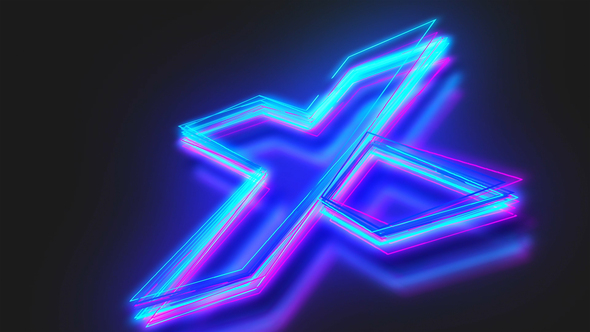 Neon Logo Reveal Logo Stings template preview