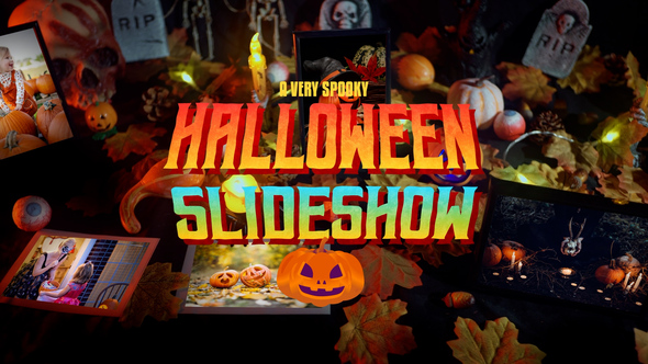 Happy Halloween Slideshow Elements template preview