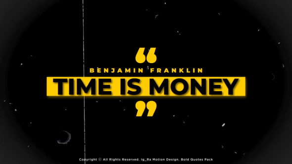 Typography Quotes Titles template preview