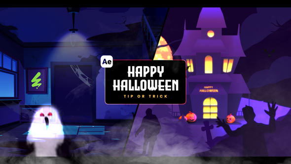 Halloween Intro Openers template preview