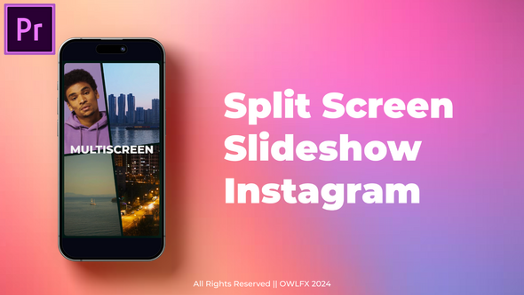Split Picture Template Split Screen Instagram Slideshow MOGRT for Premier Pro, Premiere Pro ...