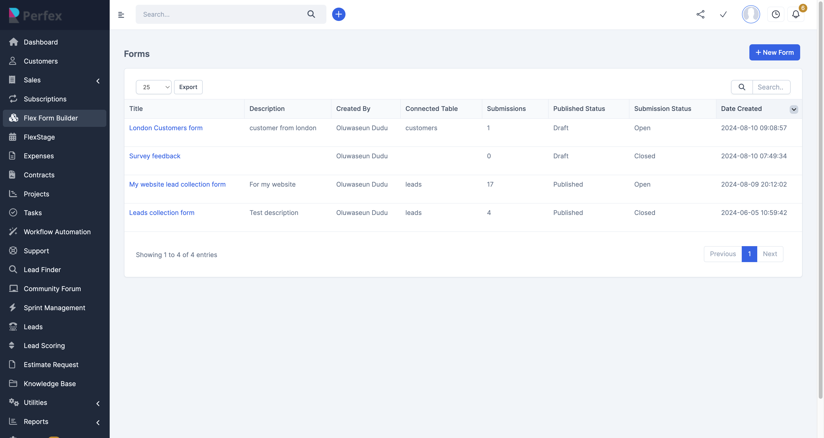 Flexform - Perfex Form Builder by flexibyte88 | CodeCanyon