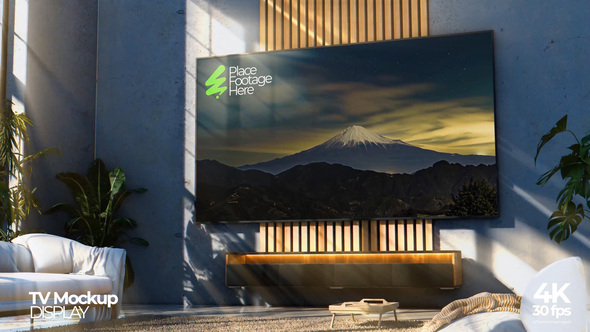 Home Interior UHD TV Mockup Premiere