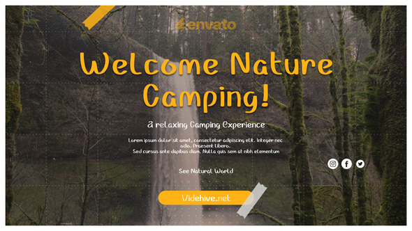 Camping Slideshow Openers template preview