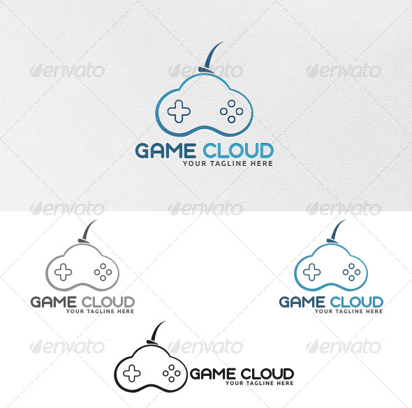 Game Cloud - Logo Template - Vector Abstract
