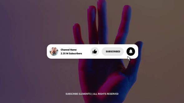 Subscribe Elements | AE Titles template preview