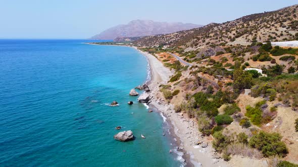 Beautiful Greek Seascape at Sunny Day alt