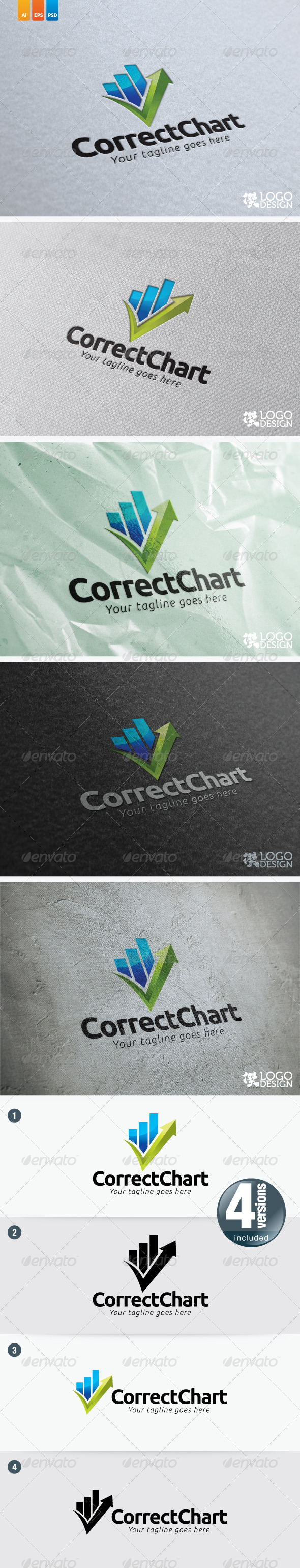 Correct Chart - Symbols Logo Templates
