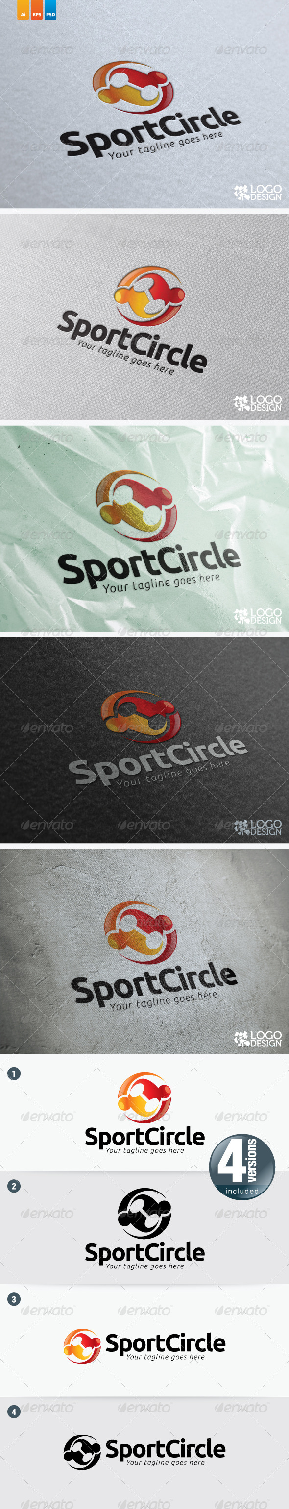 Sport Circle - Humans Logo Templates