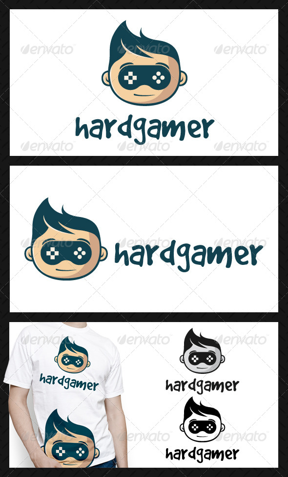 Geek Game Logo Template - Humans Logo Templates