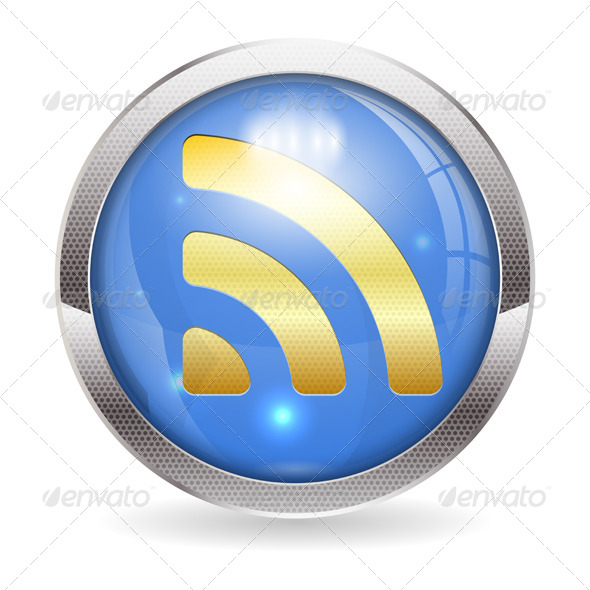 RSS Button - Web Elements Vectors