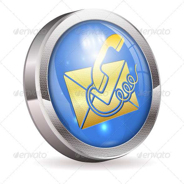 Button Contact Us - Web Elements Vectors
