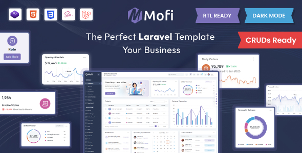 Mofi - Laravel Admin Template