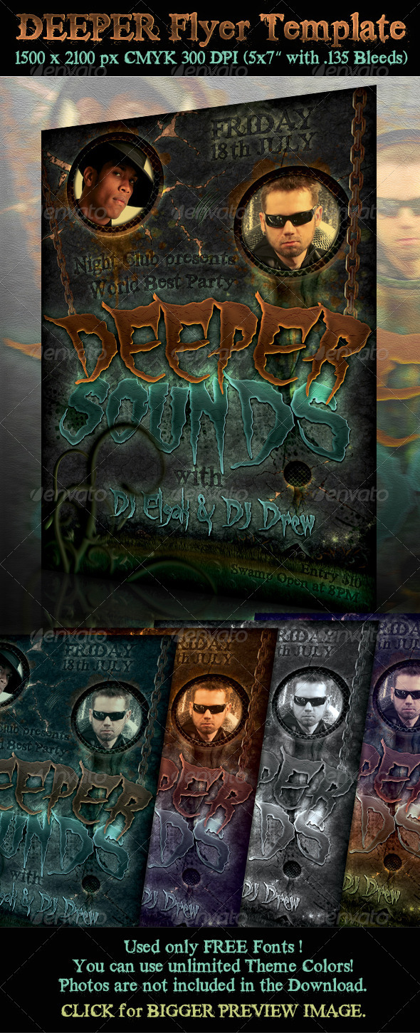 Deeper Flyer Template