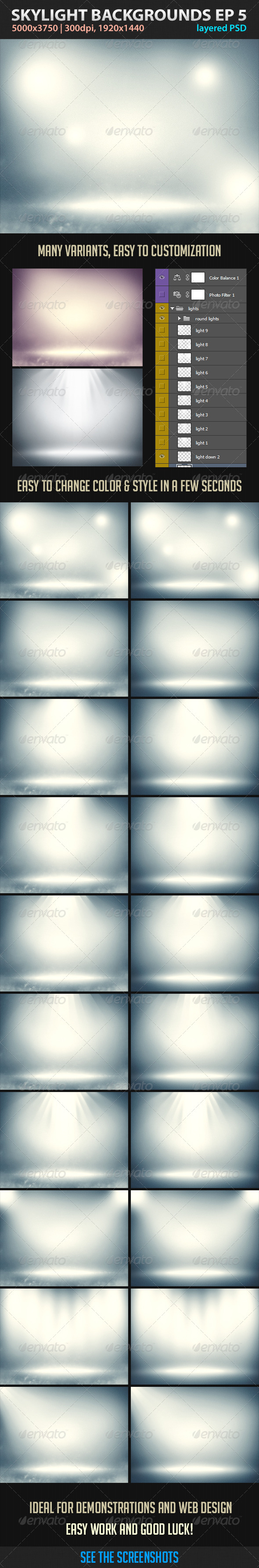 Skylight Backgrounds EP 5 - Abstract Backgrounds