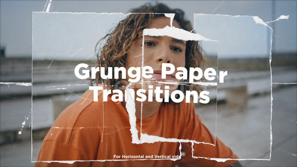 Grunge Paper Transitions Elements template preview