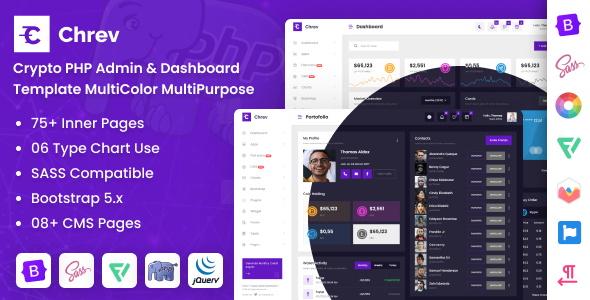 Chrev - PHP Crypto Admin Dashboard Bootstrap Template