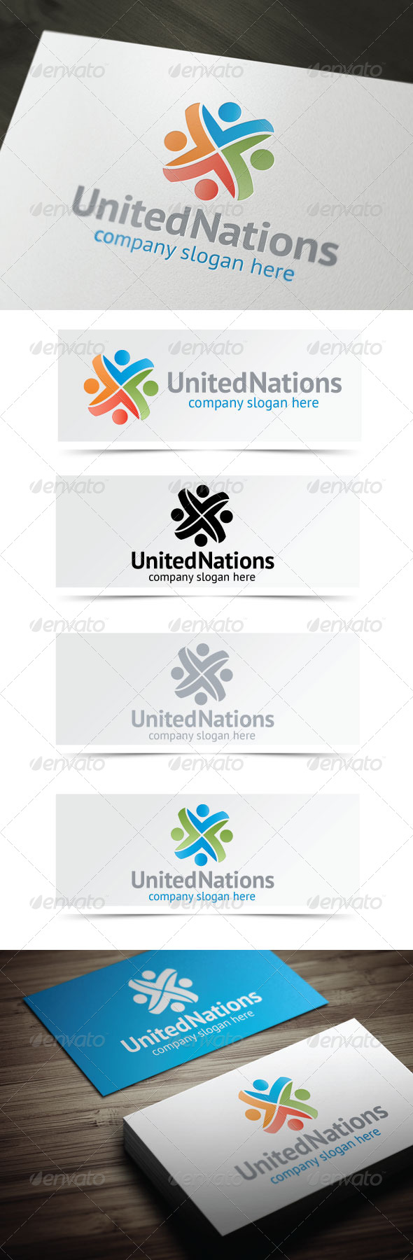 United Nations - Humans Logo Templates