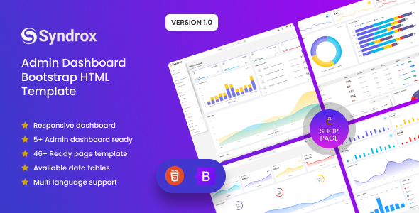 Syndrox -  Admin Dashboard Bootstrap HTML Template