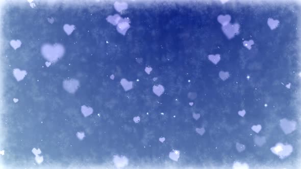 Frosty Hearts Background