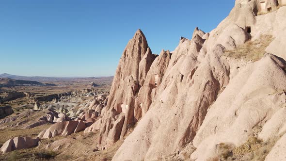 Cappadocia Landscape Aerial View. Turkey. Goreme National Park alt