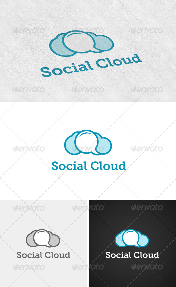 Social Cloud Logo - Logo Templates