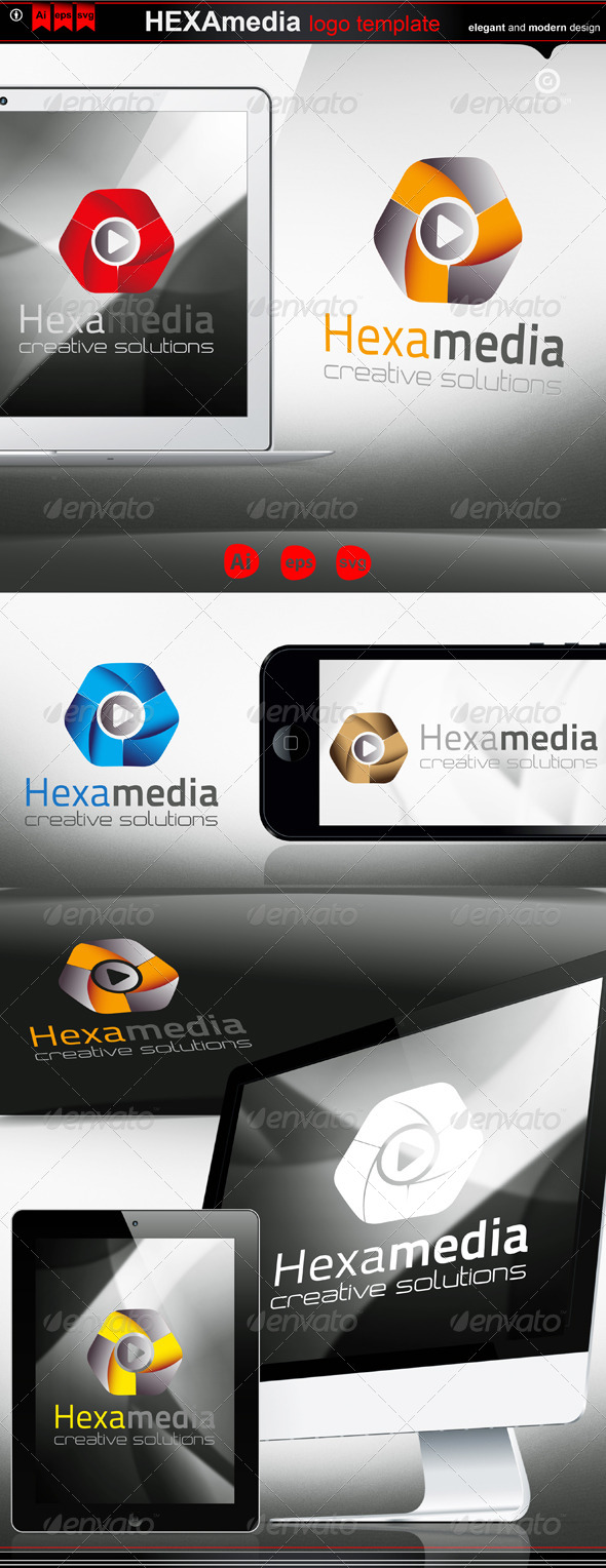 hexa media - Logo Templates
