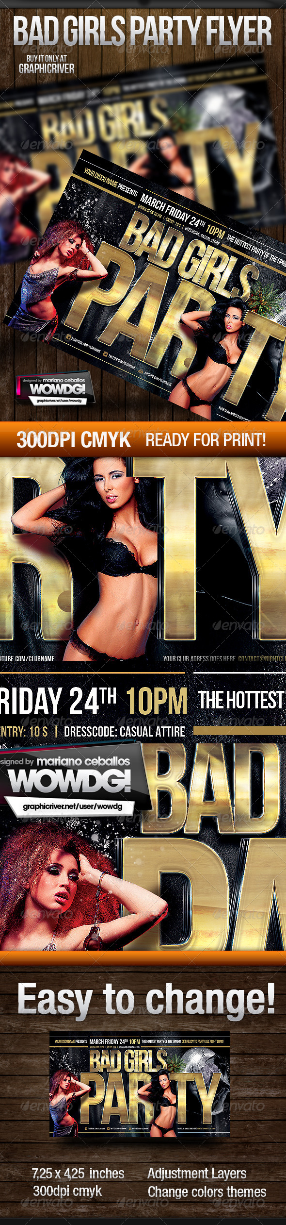 Bad Girls Party - Events Flyers