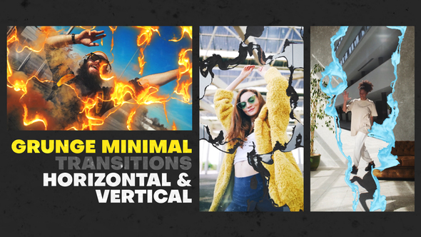 Grunge Minimal Transitions Elements template preview