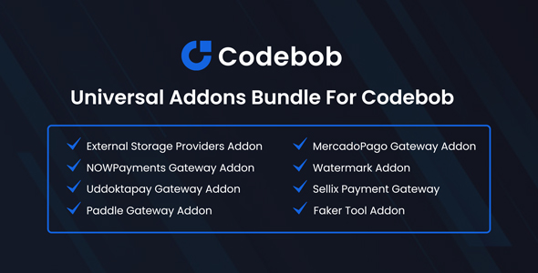 universal addons bundle for codebob