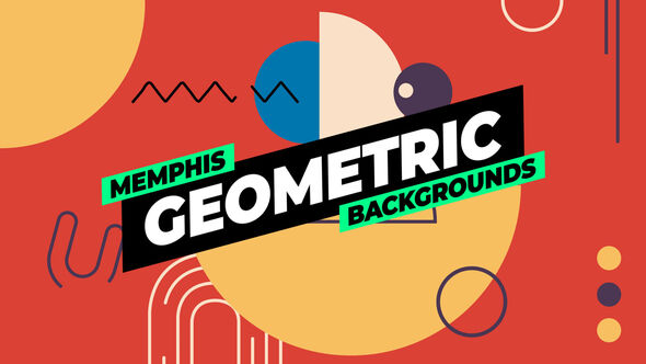 Geometric Backgrounds Elements template preview