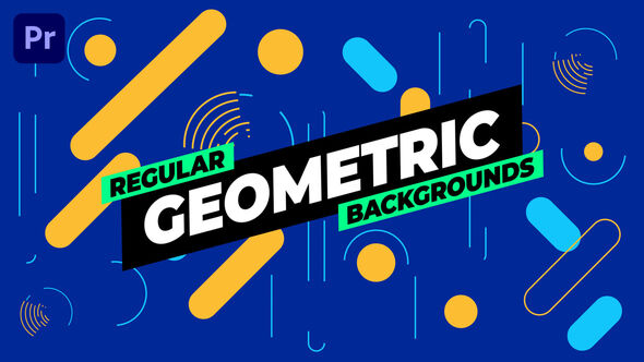 Geometric Backgrounds Premiere Pro template preview
