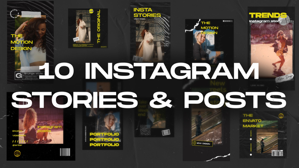 20in1 Instagram Stories & Posts Openers template preview