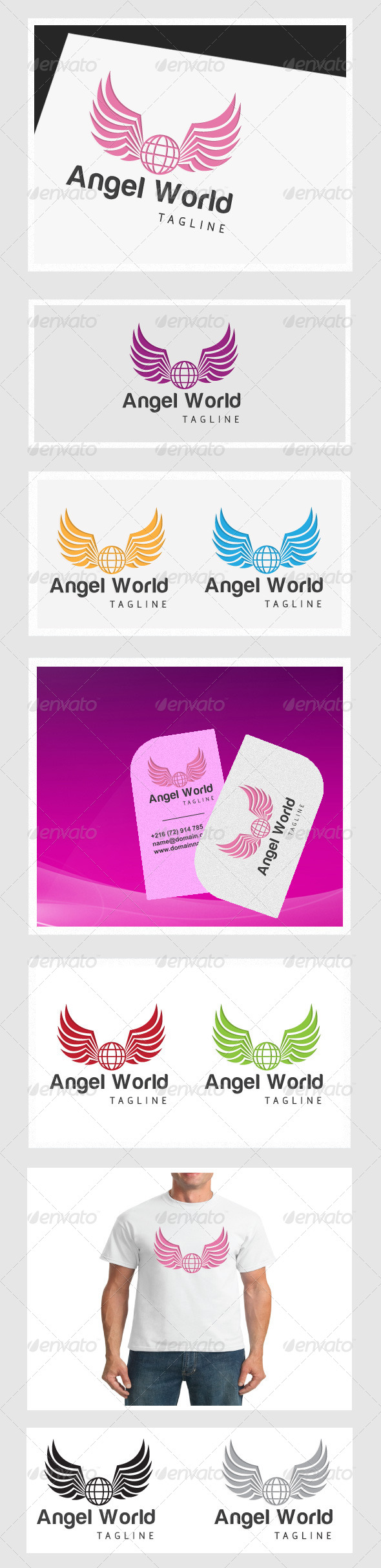 Angel World - Symbols Logo Templates