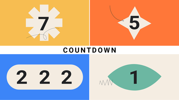 Countdown Minimal Elements template preview