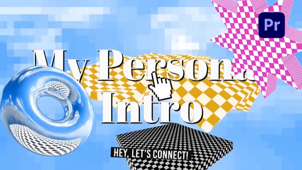 Y2K Bold Identity Intro Premiere Pro template preview