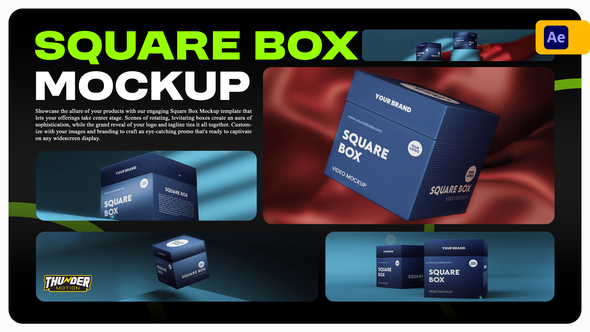 Square Box Mockup