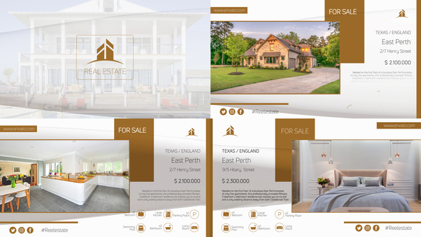 Real Estate Product Promo template preview