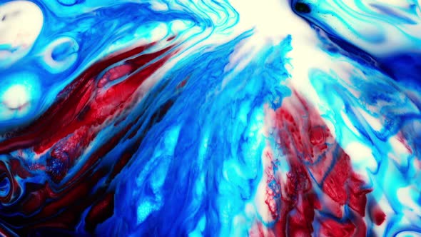 Abstract Colorful Ink Explotion