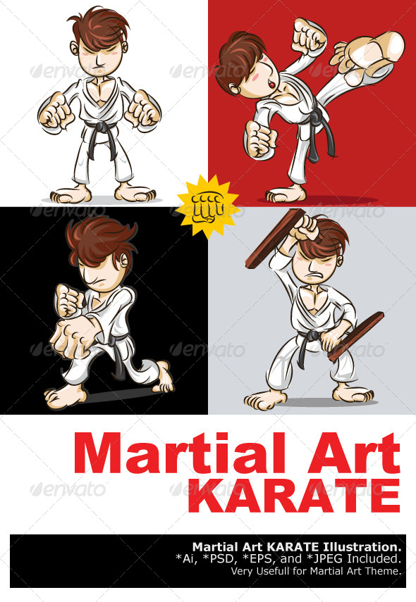 Martial Art Karate - Sports/Activity Conceptual