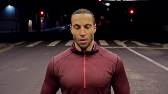 Athletic Male Stretching Before His Workout alt