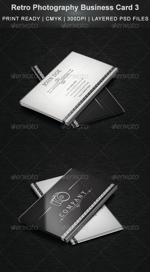 Retro Photography Business Card 3 - Industry Specific Business Cards