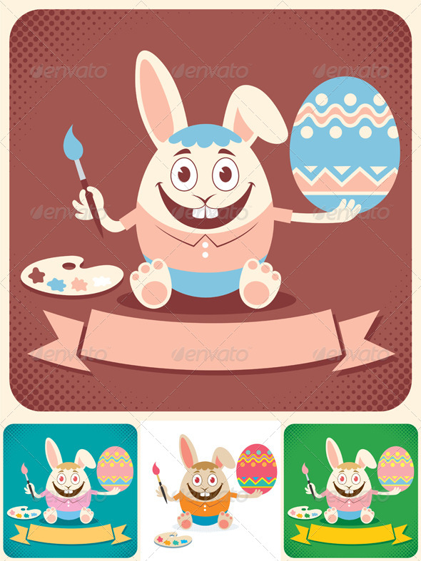 Easter Card - Animals Characters